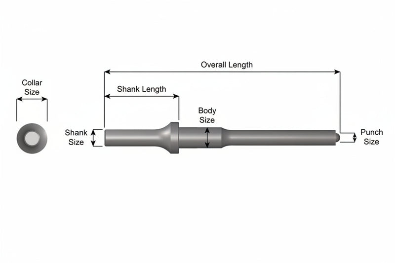 Ajax Tools 1102 - Conductor de Pasador de Resorte .401 Shank 1/4"