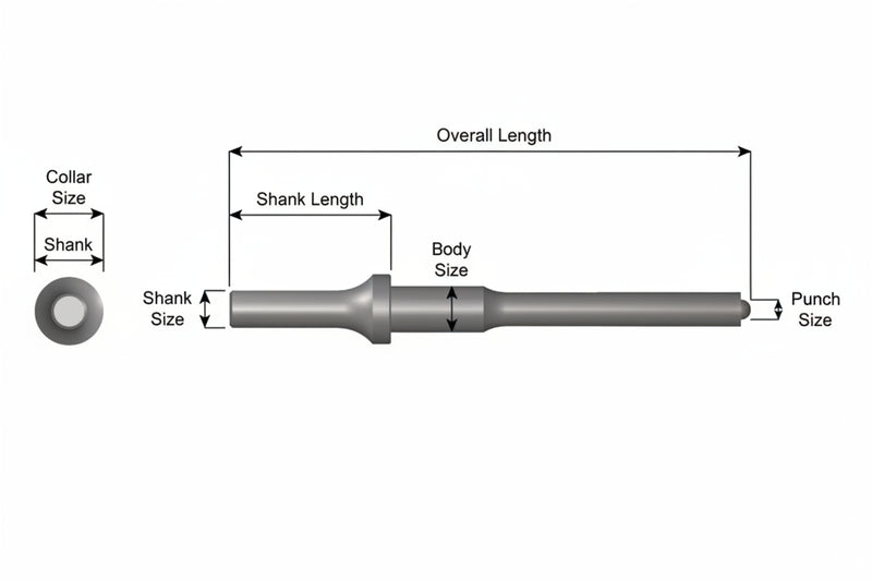 Ajax Tools 1103 - Conductor de Pasador de Resorte .401 Shank 5/16"
