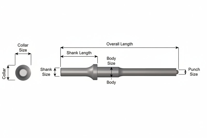 Ajax Tools 1104 - Conductor de Pasador de Resorte .401 Shank 3/8"