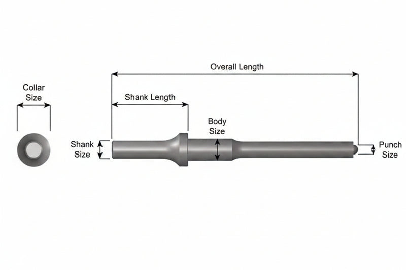Ajax Tools 1105 - Conductor de Pasador de Resorte .401 Shank 1/2"