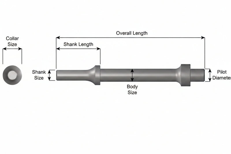 Ajax Tools 1126 - Conductor de Buje .401 Shank 1/2" Piloto Corto