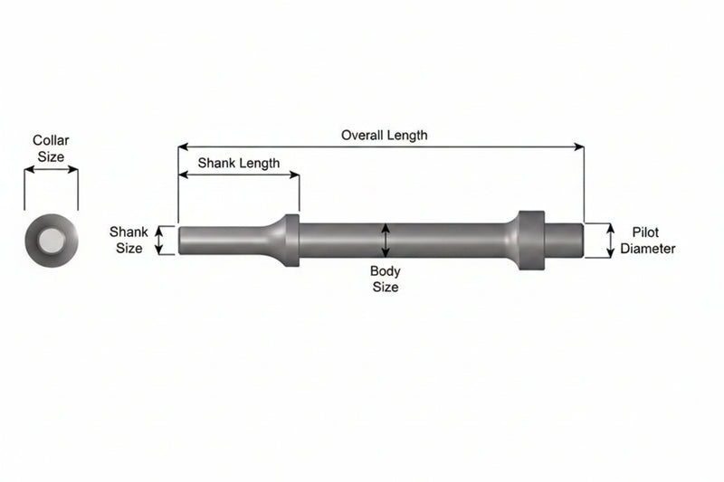 Ajax Tools 1127 - Conductor de Buje .401 Shank 1/2" Piloto Largo