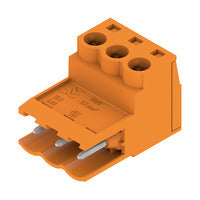 Clavija Macho con Tornillo para Placa PCB 3 Polos 180° 5.08 mm Weidmüller SLS 5.08/03/180 1627100000