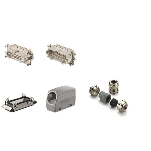 Kit Conector Industrial RockStar HDC HE 16 Polos 16 A Tornillo PG 21 Weidmüller 1712520000