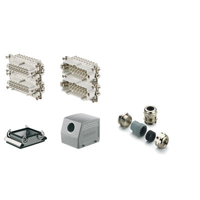 Kit Conector Industrial RockStar HDC HE 32 Polos 16 A Tornillo PG 29 Weidmüller 1712540000