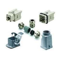 Kit Conector Industrial RockStar HDC HA 4 Polos 16 A Tornillo PG 11 Weidmüller 1712590000