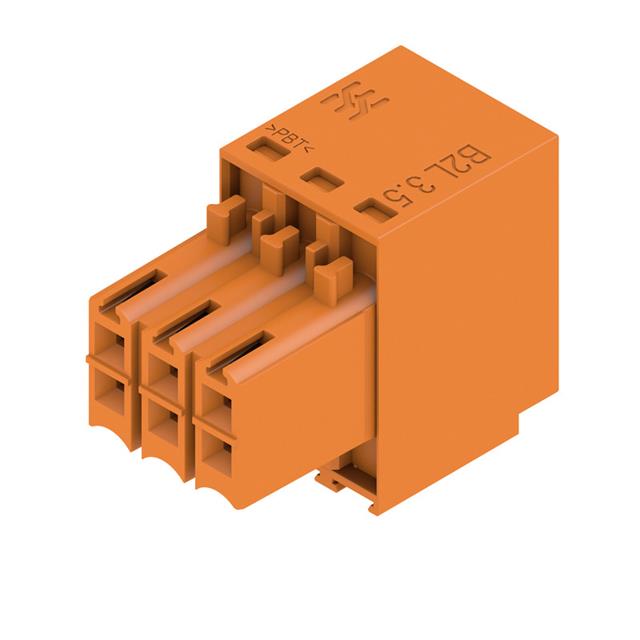Conector Hembra Conexión Directa para Placa PCB 6 Polos 180° 3.50 mm Weidmüller B2L 3.50/06/180 1727560000