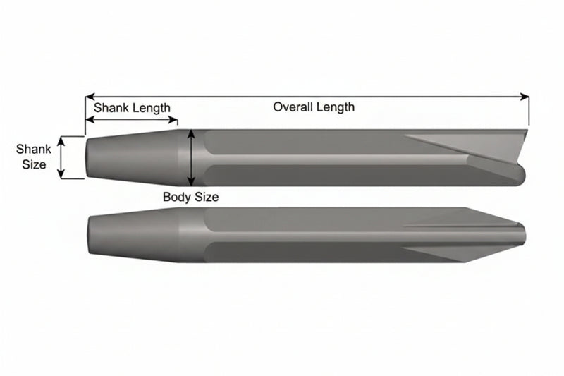 Ajax Tools 241 — Rivet Buster Desgarrador (Ripper), Vástago Standard, 9" (229 mm)