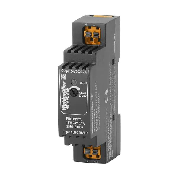 Fuente de Poder Weidmüller PRO INSTA 16W 24 V 0.7 A