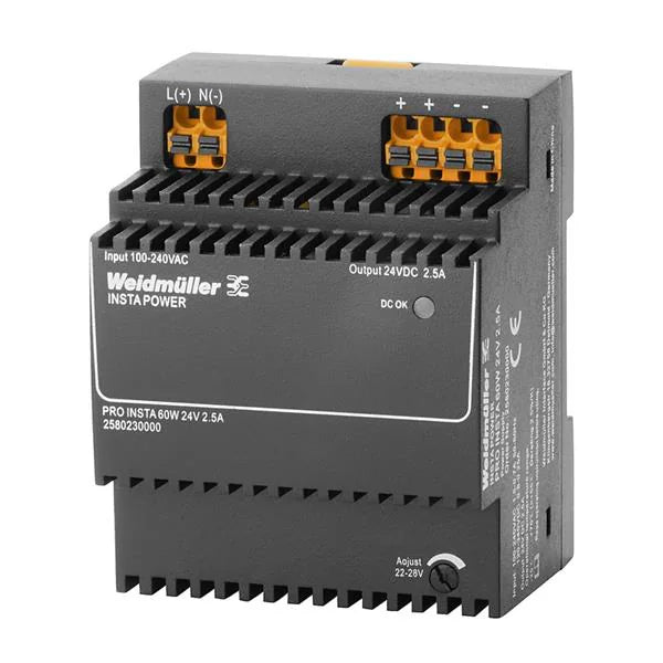 Fuente de Poder Weidmüller PRO INSTA 60W 24 V 2.5 A