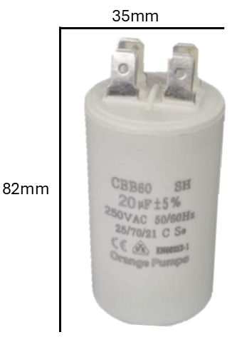 Condensador CBB 25 MFD 220-250V | Capacitor de Arranque