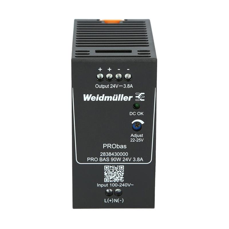 Fuente de Poder Weidmüller PRO BAS 90W 24 V 3.8 A