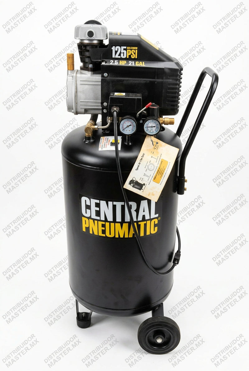 Compresor de aire vertical 2.5 HP y 21 GAL - Central Pneumatic