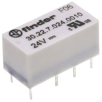 Relevador Finder 30.22.7.024.0010 24 Vcd DPDT 2 A