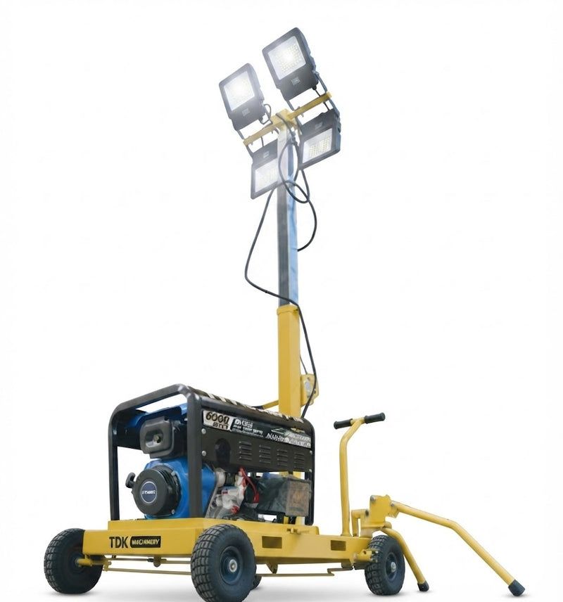 Torre de luz altura max 4.2 mts lamparas led 4x100 w tdktl6100d