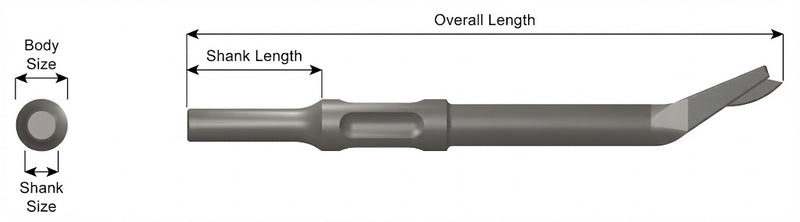 3105 Garra Despegador y Orillador Vástago .401 Non-Turn Type - Ajax Tool Works