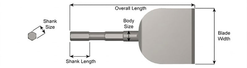 Ajax Tools 3282 — Cincel Long Reach Scaler 2" x 8" Hex 19/32"