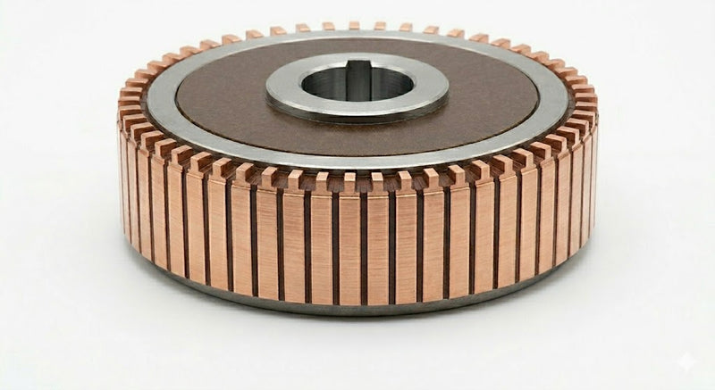 Colector de Cobre para Inducido de Motor Eléctrico 32 Delgas: Alt. 1 3/16" Ext. 1 7/16" Int. 9/16" (Cobre Electrolítico)
