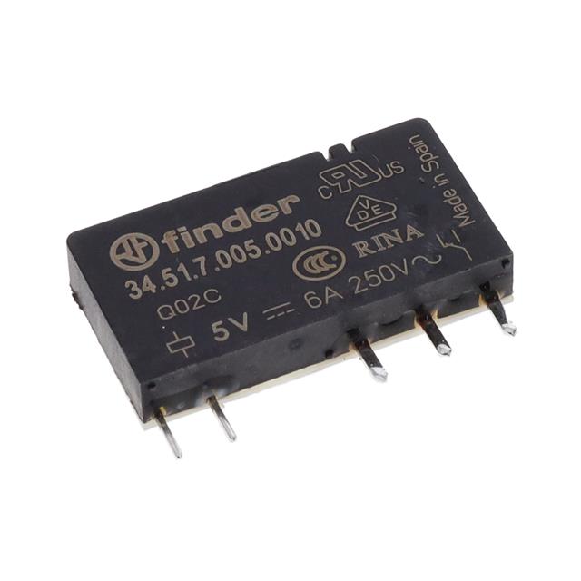 Relevador Finder 34.51.7.005.0010 5 Vcd SPDT 6 A a 250 Vca
