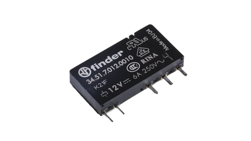 Relevador Finder 34.51.7.012.0010 12 Vcd SPDT 6 A a 250 Vca