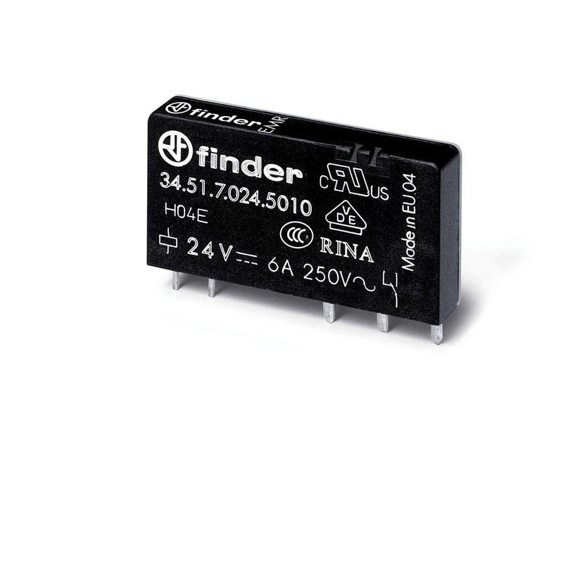 Relevador Finder 34.51.7.024.5010 24 Vcd SPDT 6 A a 250 Vca