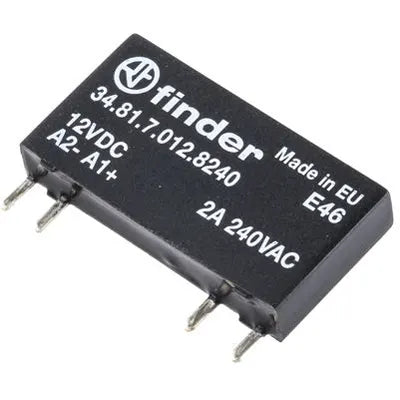Relevador de Estado Sólido para Circuito Impreso Finder 34.81.7.012.8240 12 Vcd 2 A