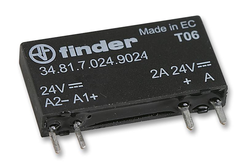 Relevador de Estado Sólido para Circuito Impreso Finder 34.81.7.024.9024 24 Vcd 6 A
