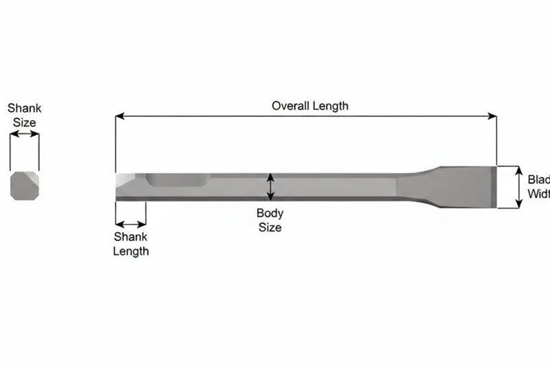 Ajax Tools 382 — Cincel Plano 7" 3/4" Weld Flux (Ingersoll Rand)