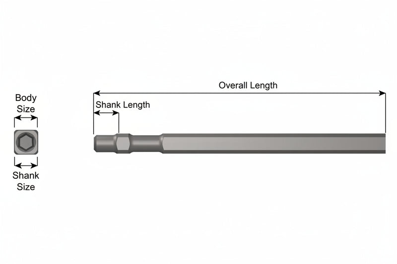 Ajax Tools 385-12 — Blank 12" Master Power Style Shank