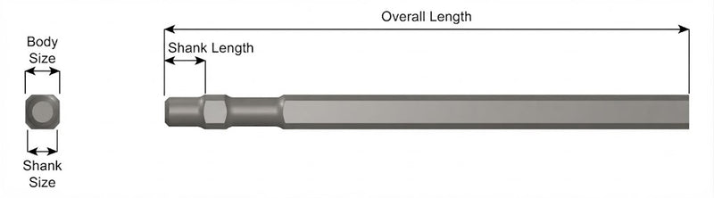 Ajax Tools 385 — Blank 7" Master Power Style Shank