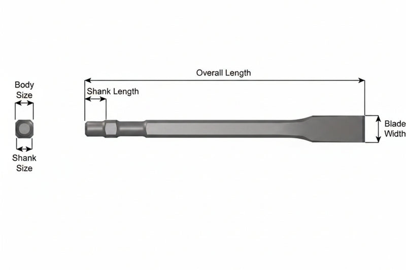 Ajax Tools 386-12 — Cincel Plano 12" Master Power Style Shank