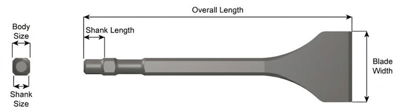 Ajax Tools 389 — Cincel de Escariado Ancho 7" Master Power Style Shank