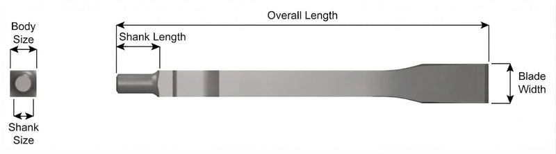 Ajax Tools 392-12 — Cincel Plano 12" 3/4" Weld Flux (Cleco)