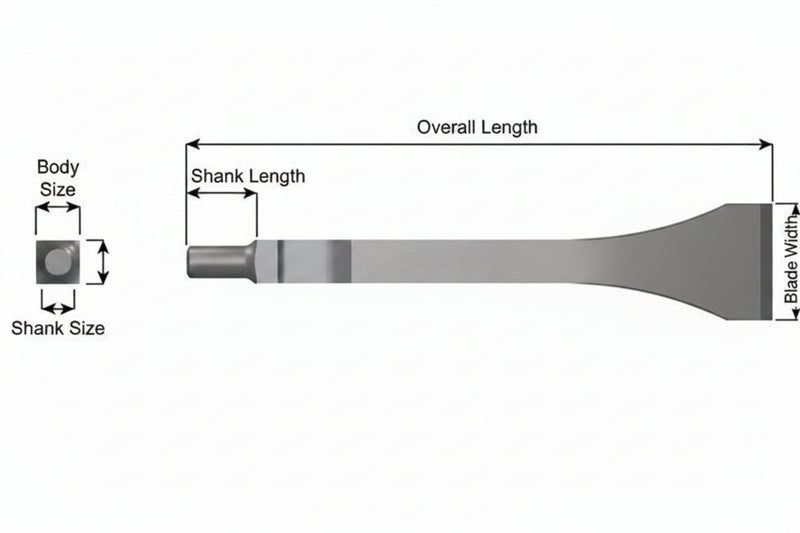 Ajax Tools 393 — Cincel de Escariado 7" Cleco Style Shank