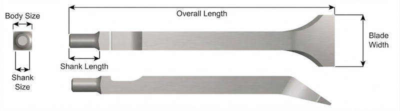 Ajax Tools 394 — Cincel Angular 7" Cleco Style Shank