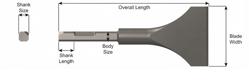 Ajax Tools 399-3 — Cincel Escalador Ancho 7.5" 3" Weld Flux (Chicago Pneumatic)