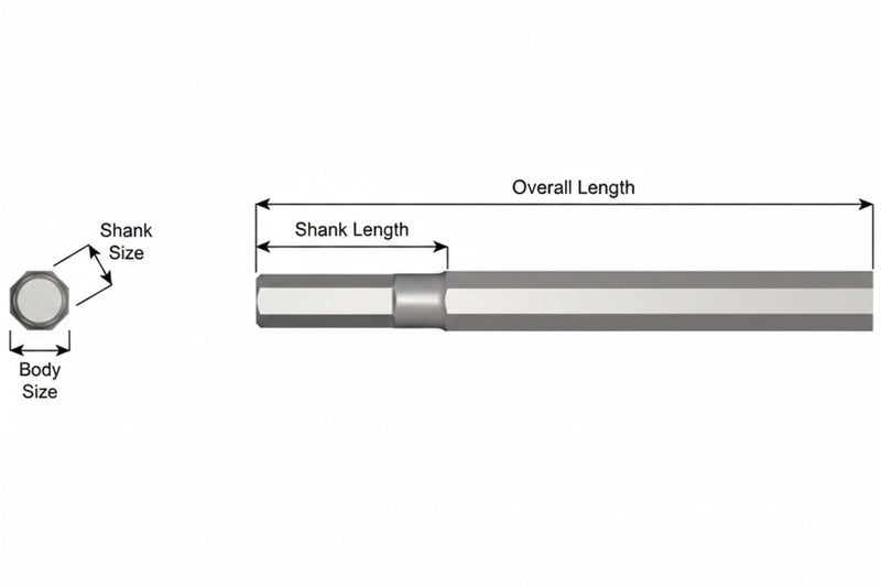 Ajax Tools 4-12 — Blank Sin Collar .580" Hex 7/8" x 12"