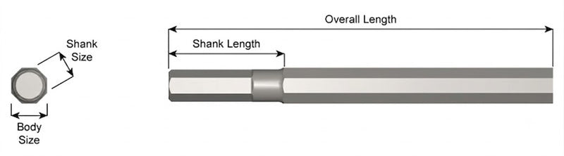Ajax Tools 4-18 — Blank Sin Collar .580" Hex 7/8" x 18"