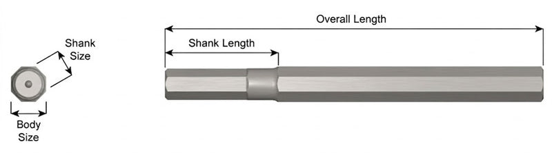 Ajax Tools 4-24 — Blank Sin Collar .580" Hex 7/8" x 24"