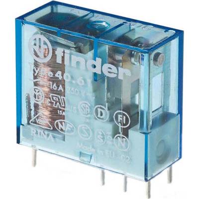 Relevador Finder 40.61.9.005.0000 5 Vcd SPDT 16 A a 250 Vca