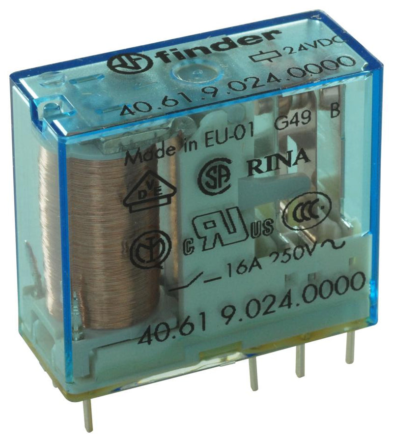 Relevador Finder 40.61.9.024.0000 24 Vcd SPDT 16 A a 250 Vca