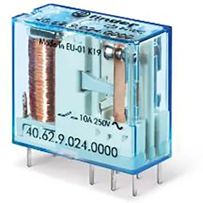 Relevador Finder 40.62.9.024.0000 24 Vcd DPDT 16 A a 250 Vca