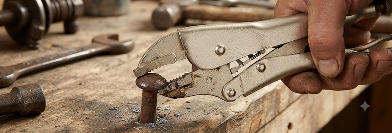 Pinza de Presion | Mordaza Recta | 8” | Modelo HYPP8
