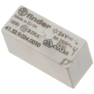 Relevador Finder 41.52.9.024.0010 24 Vcd DPDT 8 A a 250 Vca