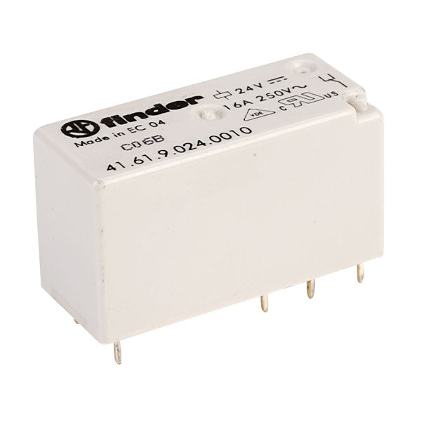 Relevador Finder 41.61.9.024.0010 24 Vcd SPDT 16 A a 250 Vca