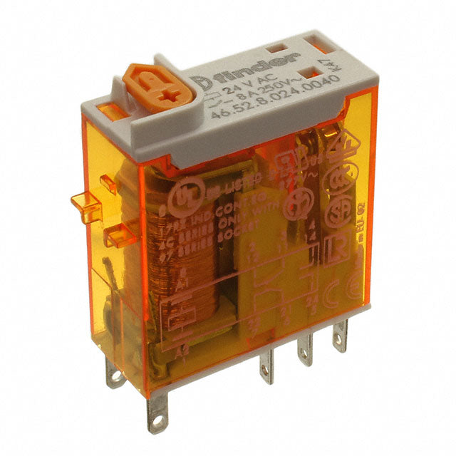 Relevador Enchufable para Base Finder 46.52.8.024.0040 24 Vca DPDT 8 A