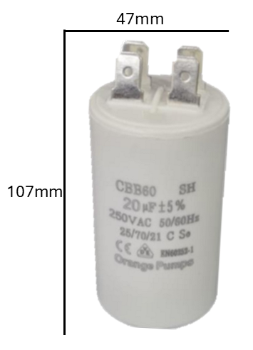 Condensador CBB 55 MFD 220-250V | Capacitor de Arranque