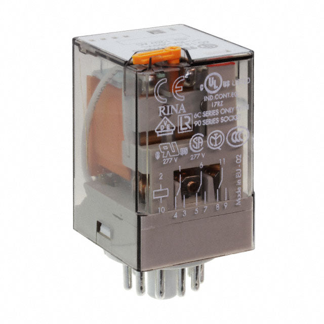 Relevador Octal Enchufable Finder 60.12.8.024.0040 24 Vca DPDT 10 A