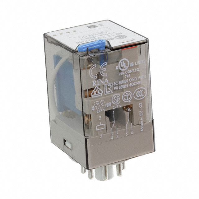 Relevador Octal Enchufable Finder 60.12.9.024.0040 24 Vcd DPDT 10 A