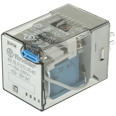 Relevador de 3 Polos 11 Pines Finder 60.13.9.012.0040 12 Vcd 3PDT 10 A